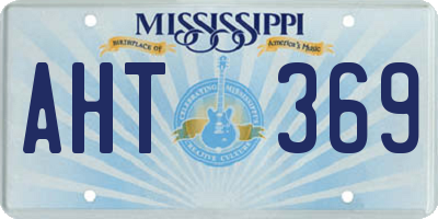 MS license plate AHT369