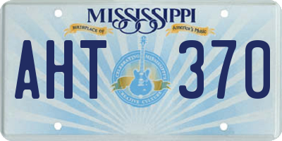 MS license plate AHT370