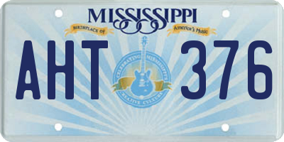 MS license plate AHT376