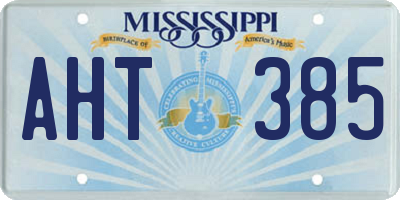 MS license plate AHT385