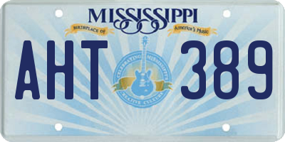 MS license plate AHT389