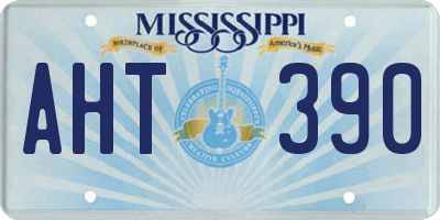 MS license plate AHT390