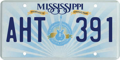 MS license plate AHT391