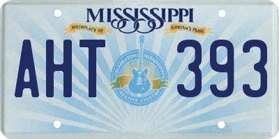 MS license plate AHT393
