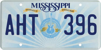 MS license plate AHT396