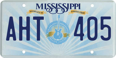 MS license plate AHT405
