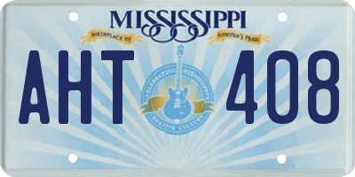 MS license plate AHT408