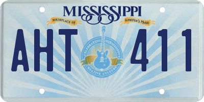 MS license plate AHT411