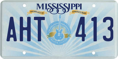 MS license plate AHT413