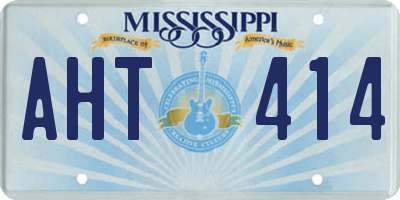 MS license plate AHT414