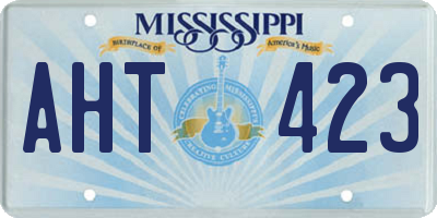 MS license plate AHT423