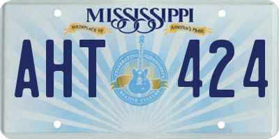 MS license plate AHT424