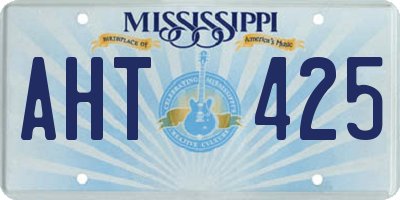 MS license plate AHT425