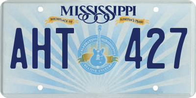 MS license plate AHT427