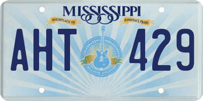 MS license plate AHT429