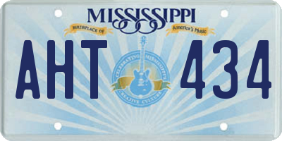 MS license plate AHT434