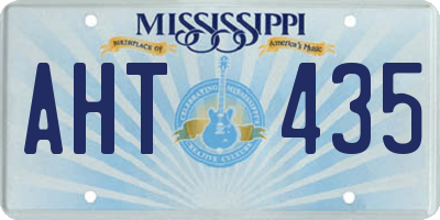 MS license plate AHT435