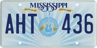 MS license plate AHT436