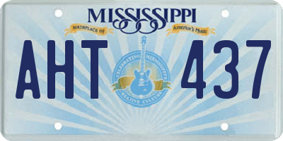 MS license plate AHT437