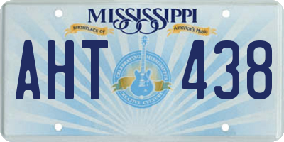 MS license plate AHT438