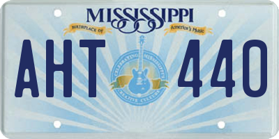 MS license plate AHT440