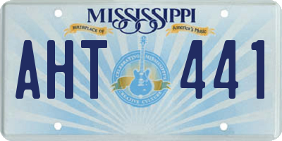 MS license plate AHT441
