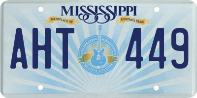 MS license plate AHT449