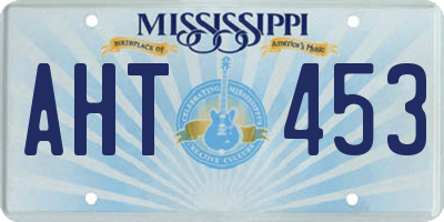 MS license plate AHT453