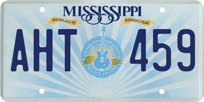 MS license plate AHT459