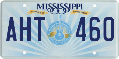 MS license plate AHT460