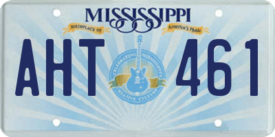 MS license plate AHT461