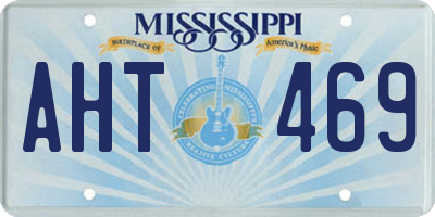 MS license plate AHT469