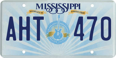 MS license plate AHT470
