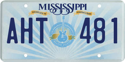 MS license plate AHT481
