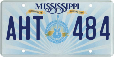 MS license plate AHT484
