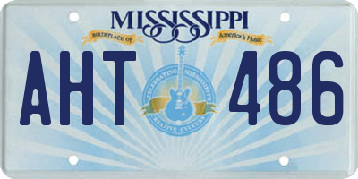 MS license plate AHT486
