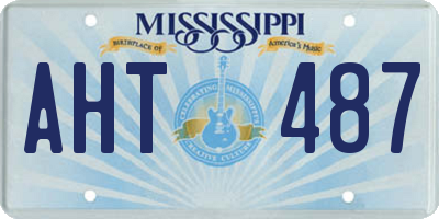 MS license plate AHT487