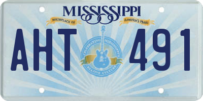 MS license plate AHT491