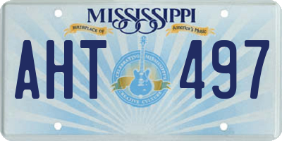 MS license plate AHT497