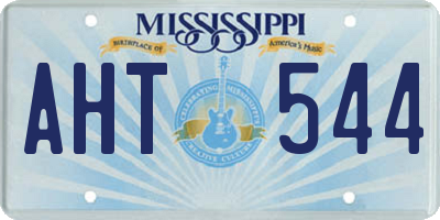 MS license plate AHT544