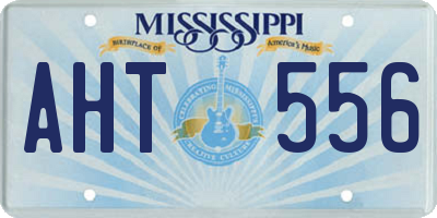 MS license plate AHT556