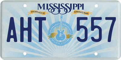 MS license plate AHT557