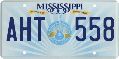 MS license plate AHT558