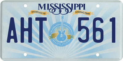 MS license plate AHT561