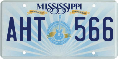 MS license plate AHT566