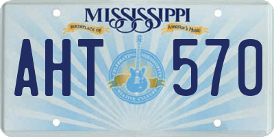 MS license plate AHT570