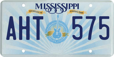MS license plate AHT575