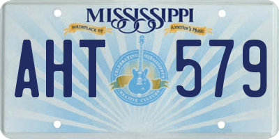 MS license plate AHT579