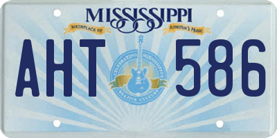 MS license plate AHT586