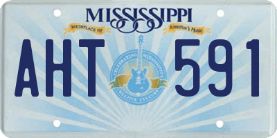 MS license plate AHT591